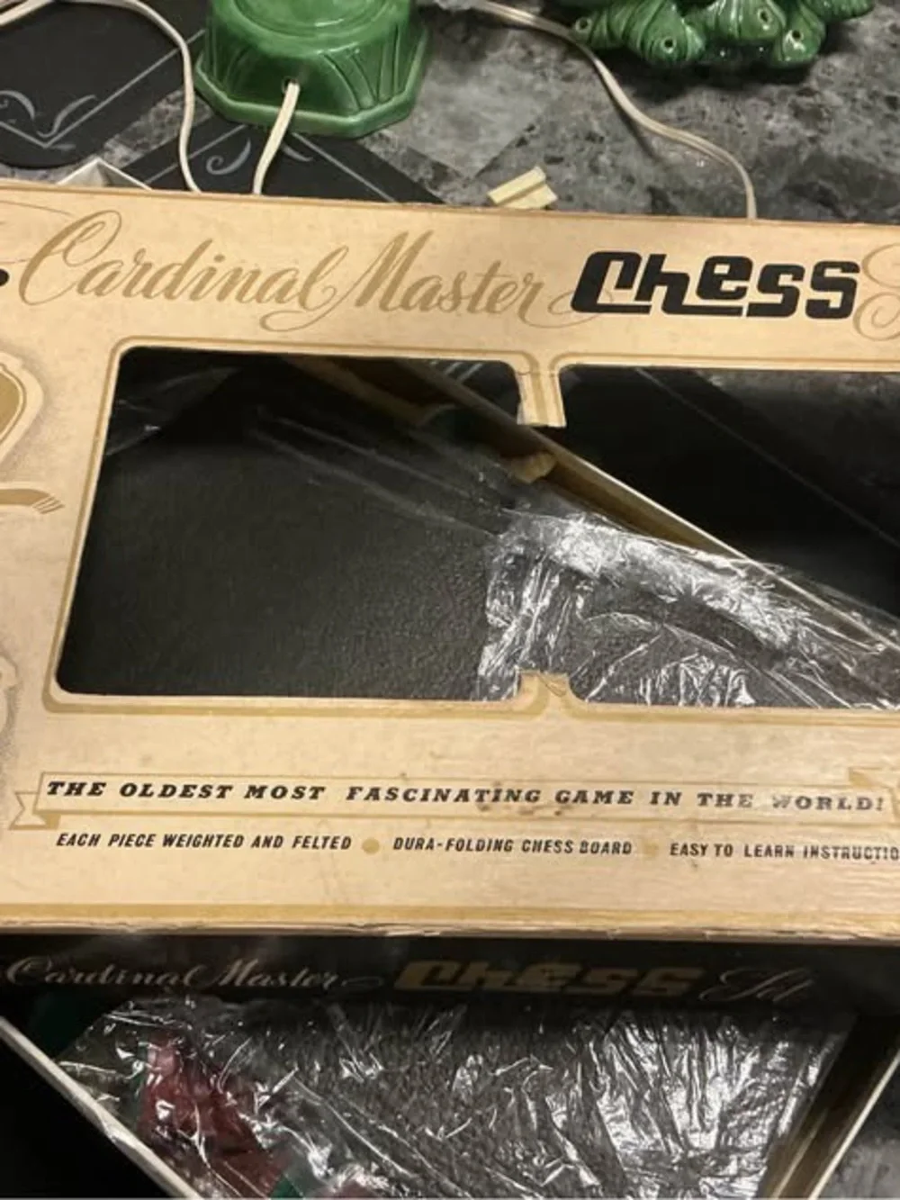 Vintage 1960s Original Cardinal Master Chess Set Antique Complete